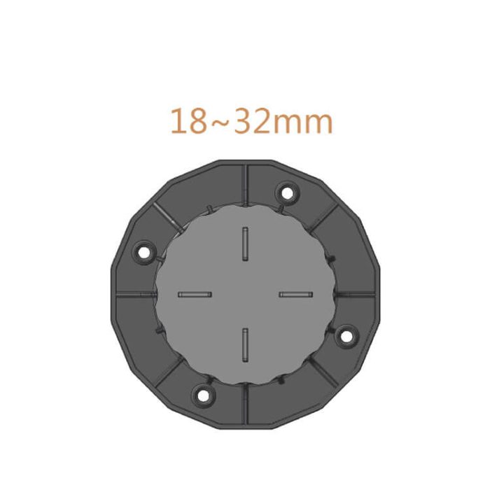 Wspornik tarasowy regulowany pod plyty 18mm 32mm spód