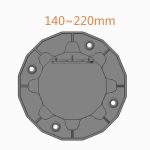 Wspornik tarasowy regulowany pod legary etl 140mm 220mm podstawa