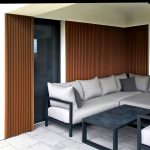 realizacja elewacji z lameli kompozytowych teak premium