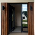 realizacja elewacji z lameli kompozytowych teak premium