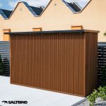 realizacja elewacji z lameli kompozytowych teak premium