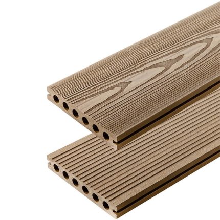 Deska tarasowa kompozytowa 3D Miodowy Teak – dł. 2,8 m
