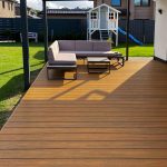 Realizacja tarasu z deski premium amber