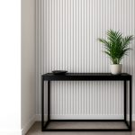 wizualizacja Lamele Ścienne Satyna Biały