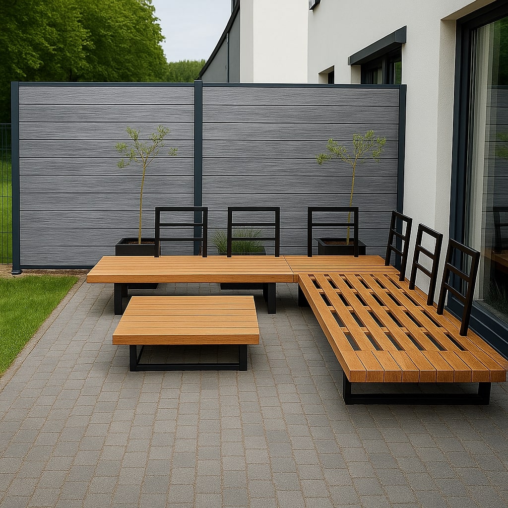wizualizacja deska ogrodzeniowa premium gray Deska Ogrodzeniowa Premium Gray 162 x 20 mm – dł. 1,8 m - obrazek 4