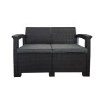 meble ogrodowe technorattan sofa fotel stolik antracyt