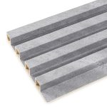 Lamele Ścienne Dekoracyjne Szary Brokat 2,4 x 16,8 cm – dł. 2,7 m - obrazek 2