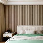 wizualizacja Lamele ścienne akustyczne na filcu Dąb Jasny 2,1 x 30,5 cm (1)