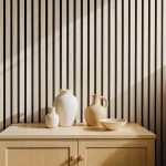 wizualizacja Lamele ścienne akustyczne na filcu Drewno Naturalne Fornir (2)