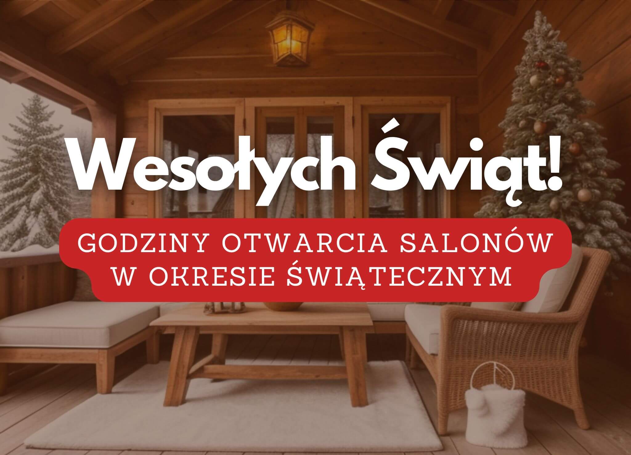 Wesołych Świąt - godziny otwarcia salonów Liderwood w okresie swiatecznym (1)