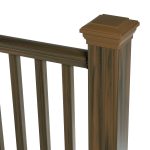 Balustrada kompozytowa Teak – 8 tralek – 140 x 113 cm (1 słupek) - obrazek 4