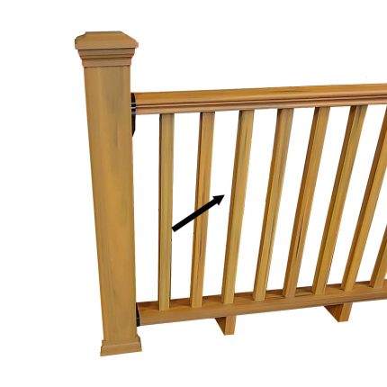 Tralka kompozytowa do balustrady Amber – dł. 87 cm