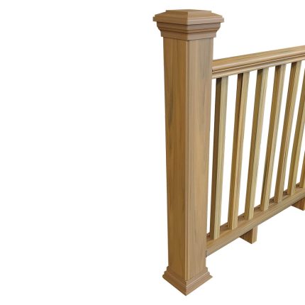 Zaślepki do balustrady Amber (górna i dolna) 165 x 165 mm