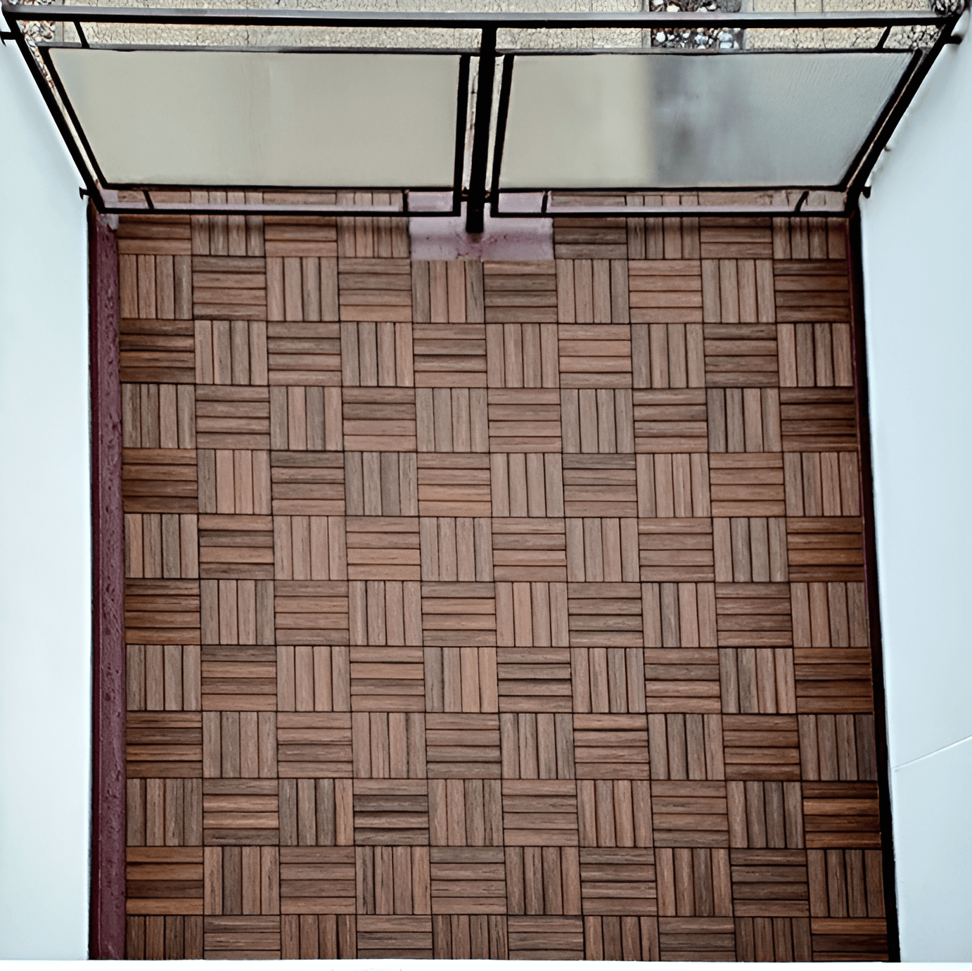 Balkon z podestów tarasowych Premium Redwood