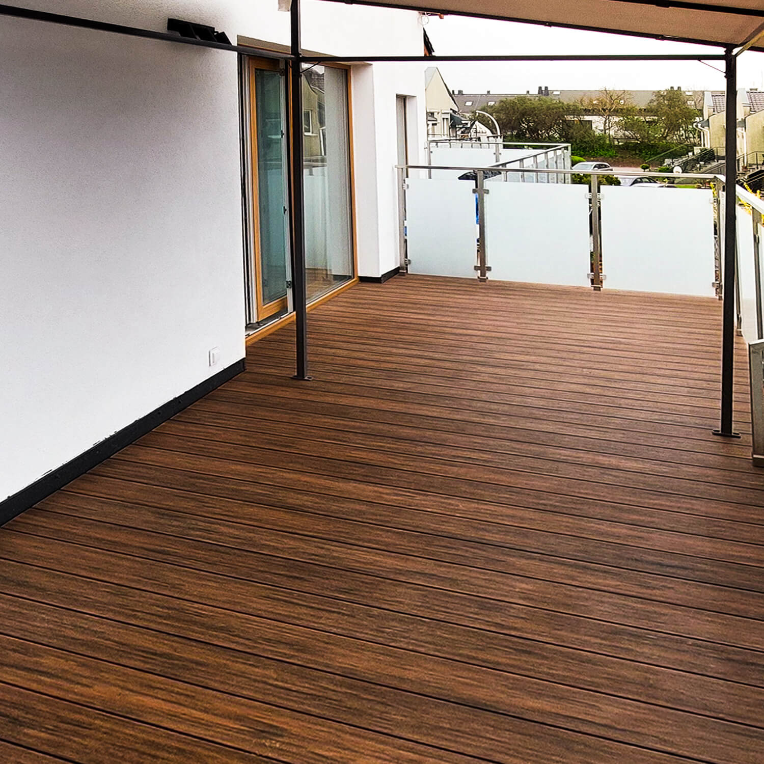 Balcony with Premium Teak composite decking