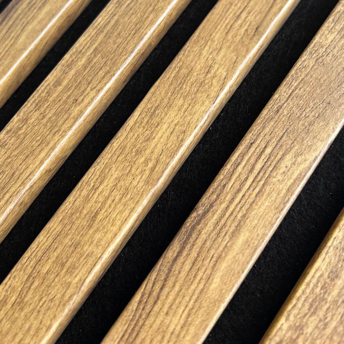 Lamele ścienne akustyczne na filcu Złoty Dąb 2,1 x 30,5 cm – dł. 2,7 m - obrazek 3