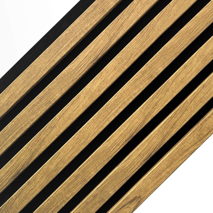 Lamele ścienne akustyczne na filcu Złoty Dąb 2,1 x 30,5 cm – dł. 2,7 m - obrazek 2