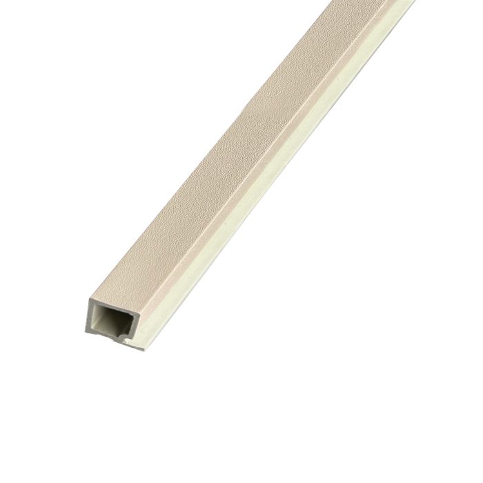 Listwa Lamelowa Startowa Ecru Brokat 2,4 x 2,4 cm – dł. 2,7 m - obrazek 1