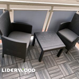 mały balkon aranzacja podest tarasowy premium gray